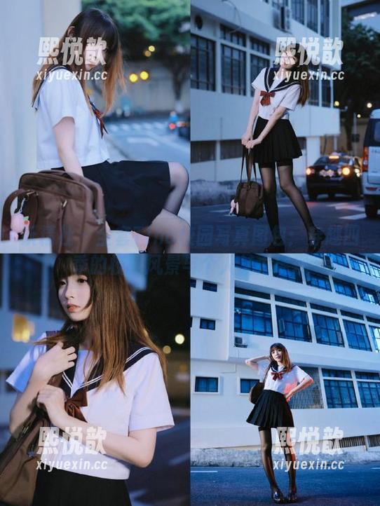 妖精社-Tina 妖精社 - 全套Tina校园写真图包:穿越四季的校园风景与个人魅力展现
