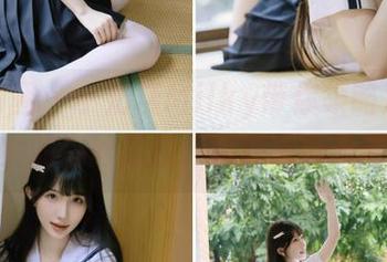 森萝财团 – 小奶糕Milky带你领略双马尾美少女的白丝美腿,极致写真美图合集